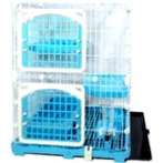 CAT CAGE WITH 2 BOARDS & DOORS (BLUE) (SET) BW609M2YBU