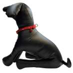 DOG COLLAR-GEOMETRY DESIGN (RED) (SMALL) BWDC2105RDS