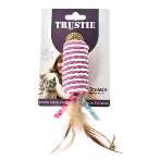 CAT TOY-JUTE BRAID FEATHER WITH BELL (PINK) 4x19cm HTY0N613183