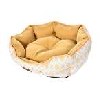 LATTICE PRINTED PET BED (YELLOW/WHITE) (45x40x13cm) HTY0YF20220065AS