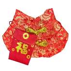CHINESE NEW YEAR CAPE - FORTUNE RED PACKET (RED) (LARGE) SS023K036CP021MTL
