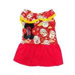 CHINESE NEW YEAR DRESS - FORTUNE CAT (RED) (SMALL) SS023K036DR007MTS