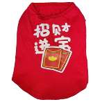 CHINESE NEW YEAR T-SHIRT - LUCKY FORTUNE (RED) (LARGE) SS023K036TE008MTL