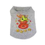 CHINESE NEW YEAR SWEAT SHIRT - BAG OF FORTUNE (GREY) (SMALL) SS023K036TK007MTS