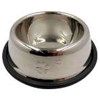 STEEL BOWL WITH PAW (LARGE) YE73607L