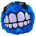 FLUFF GRINZ PLUSH TOY BALL (BLUE) (SMALL) RG0CGR01B