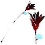 CAT TEASER - FEATHER (RED) BWAT3663