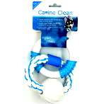 DOUBLE RINGS-NYLON & ROPE WITH NYLON BALL (BLUE) 21cm IDS0WB15429B