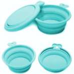 COLLAPSIBLE TRAVEL DOUBLE BOWL (LIGHT BLUE) UP0PPSD0121AQ