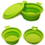 COLLAPSIBLE TRAVEL DOUBLE BOWL (GREEN) UP0PPSD0121VE