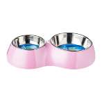 2 IN 1 DOUBLE BOWL (MEDIUM) (PINK) 160ml, 350ml TP54520