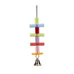 ACRYLIC HANGING TOY WITH BARS & BELL BT010413