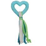 TPR HEART TEETHER WITH FLOSSY STREAMERS IDS0WB23553B