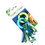 TPR DOUBLE RING TEETHER WITH FLOSSY STREAMERS IDS0WB23558