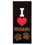 STOP MUDDY PAWS - I LOVE MUDDY PAWS (BROWN) PRE0SMPILMP