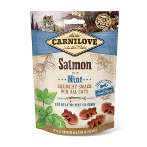 CAT CRUNCHY SNACK SALMON / MINT WITH FRESH MEAT 50g CL527175