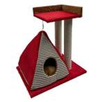 2 TIER WITH PYRAMID HOUSE (RED) YX88255