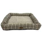 PET BED-CHECKED (GREY/WHITE) (LARGE) YF109186GYL