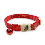 CAT COLLAR - DANDELION FLORAL (RED) BWCC2103RD