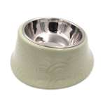 PET BOWL WITH STEEL BOWL (GREEN) (400ml) JNP12134GN