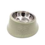 PET BOWL WITH STEEL BOWL (GREEN) (170ml) JNP12144GN