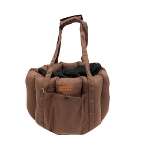 TOTE CARRIER-ROUND (COFFEE) YF11021CF