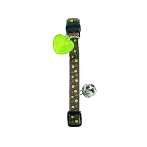 CAT COLLAR-DOTS WITH BELL (GREEN) HT091678