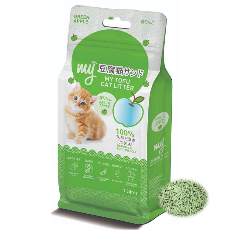 SUPER PREMIUM CAT LITTER TOFU GREEN TEA 10 LITRE